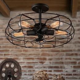 Die amerikanische Country Industrial Designer Lampe personalisierte Lampe europäischen Retro Fan Deckenleuchten