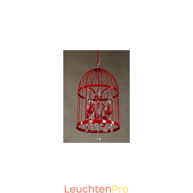 Vintage Eisen Käfig Treppe Lampe Kronleuchter Kristall