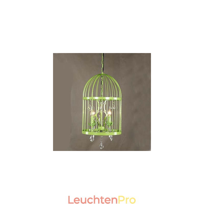 Vintage Eisen Käfig Treppe Lampe Kronleuchter Kristall