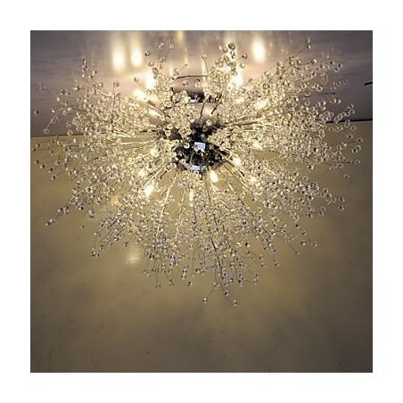 G4 Mitated Kristall Lampe Pendelleuchte Edelstahl Dia 90CM G4 Mitated Kristall Lampe Pendelleuchte Edelstahl Dia 90CM