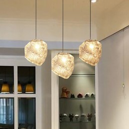 Zeitgenössischer und vertraglich vereinbarter Kunstglas-Kronleuchter mit unregelmäßigen Mahlzeiten, Eiskristall-Kronleuchter