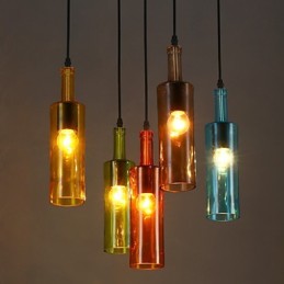 Diffuse Lichtfarbe Wiederherstellung der alten Weisen Flasche Droplight Pendelleuchte