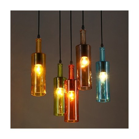 Diffuse Lichtfarbe Wiederherstellung der alten Weisen Flasche Droplight Pendelleuchte Diffuse Lichtfarbe Wiederherstellung der alten Weisen Flasche Droplight Pendelleuchte