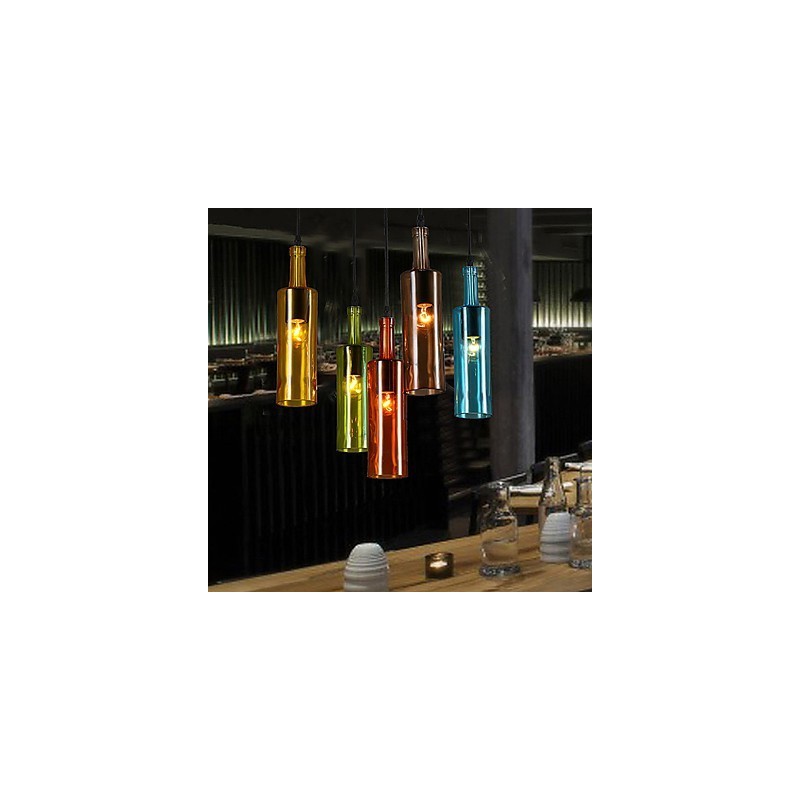Diffuse Lichtfarbe Wiederherstellung der alten Weisen Flasche Droplight Pendelleuchte