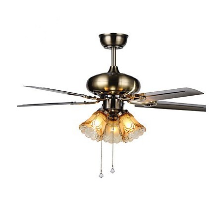 Deckenventilatoren Luxe Eco Moderner Deckenventilator mit Licht, 42-Zoll-Flügel, gebürstetes Stahl-Finish Deckenventilatoren Luxe Eco Moderner Deckenventilator mit Licht, 42-Zoll-Flügel, gebürstetes Stahl-Finish