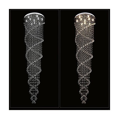 Deckenleuchter Pendelleuchte Lampe Leuchten mit K9 Kristall Doppelspirale Deckenleuchter Pendelleuchte Lampe Leuchten mit K9 Kristall Doppelspirale