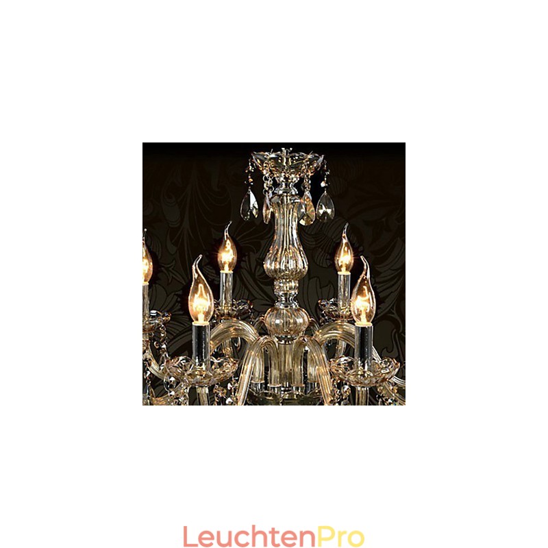 6 Lichter Luxus Kristall Kronleuchter Cognac Farbe K9 Kristall Kronleuchter