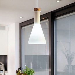 Moderne Pendelleuchte im zeitgenössischen Mini-Stil mit Gemälde