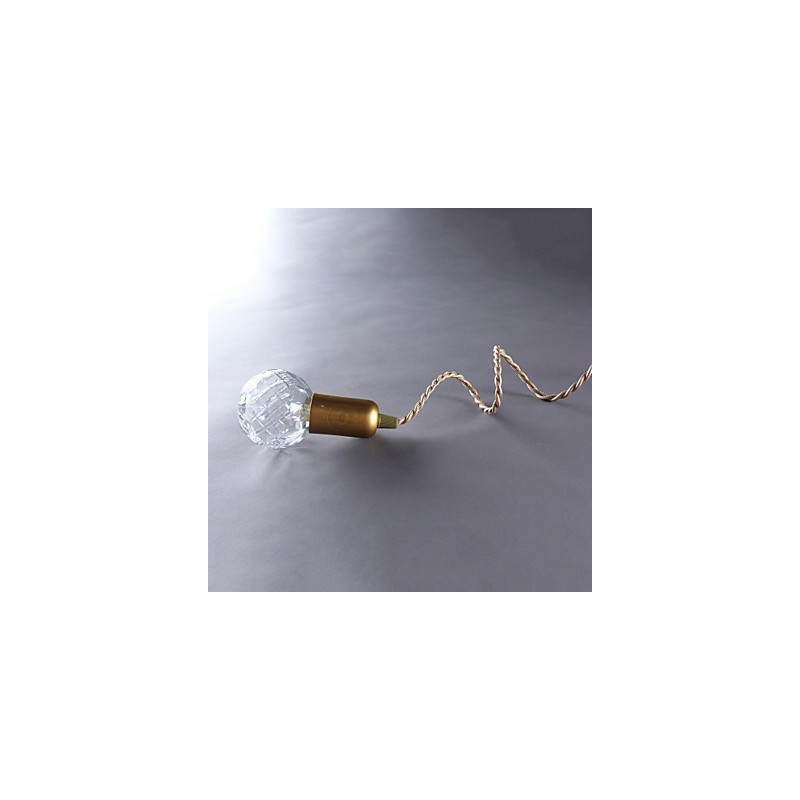 Moderne Pendelleuchte im zeitgenössischen Vintage-Mini-Stil aus goldenem Metall