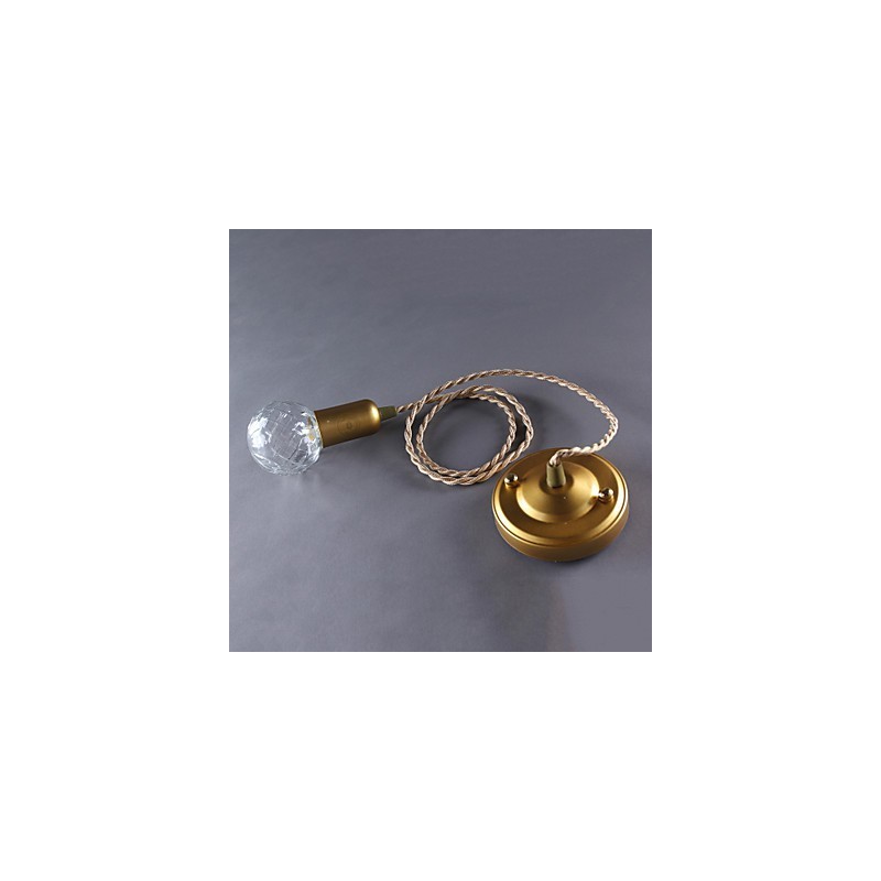 Moderne Pendelleuchte im zeitgenössischen Vintage-Mini-Stil aus goldenem Metall