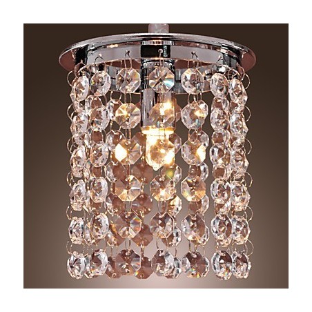 Moderne, zeitgenössische Pendelleuchte im Mini-Stil aus galvanisiertem Kristall Moderne, zeitgenössische Pendelleuchte im Mini-Stil aus galvanisiertem Kristall