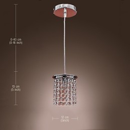 Moderne, zeitgenössische Pendelleuchte im Mini-Stil aus galvanisiertem Kristall