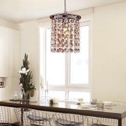 Moderne, zeitgenössische Pendelleuchte im Mini-Stil aus galvanisiertem Kristall