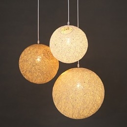 Zeitgenössische und vertraglich vereinbarte sphärische Cany Art Lampe Hanf Ball Pendelleuchte