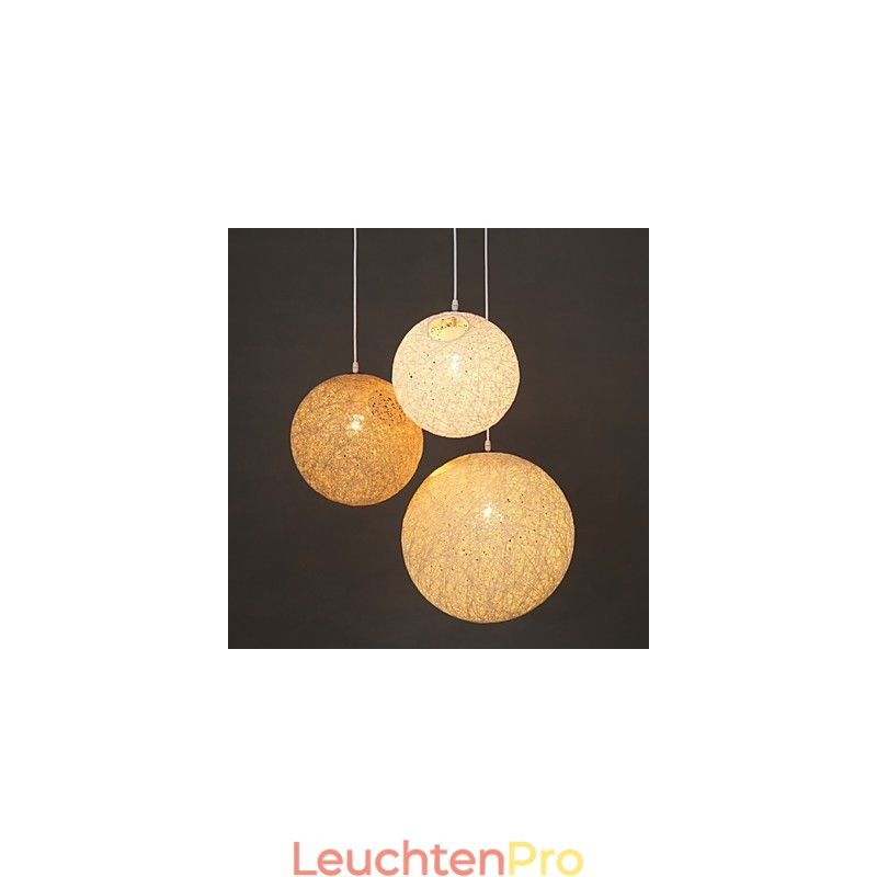 Zeitgenössische und vertraglich vereinbarte sphärische Cany Art Lampe Hanf Ball Pendelleuchte
