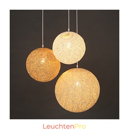 Zeitgenössische und vertraglich vereinbarte sphärische Cany Art Lampe Hanf Ball Pendelleuchte Zeitgenössische und vertraglich vereinbarte sphärische Cany Art Lampe Hanf Ball Pendelleuchte