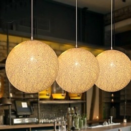 Zeitgenössische und vertraglich vereinbarte sphärische Cany Art Lampe Hanf Ball Pendelleuchte