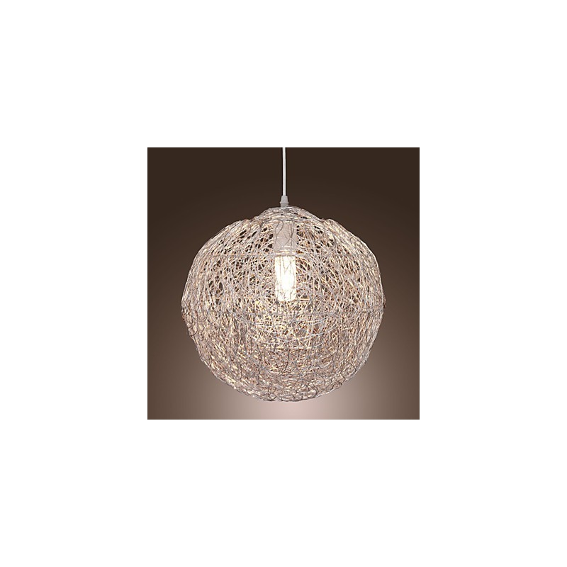 Moderne zeitgenössische Pendelleuchte im Mini-Globus-Stil aus Chrom