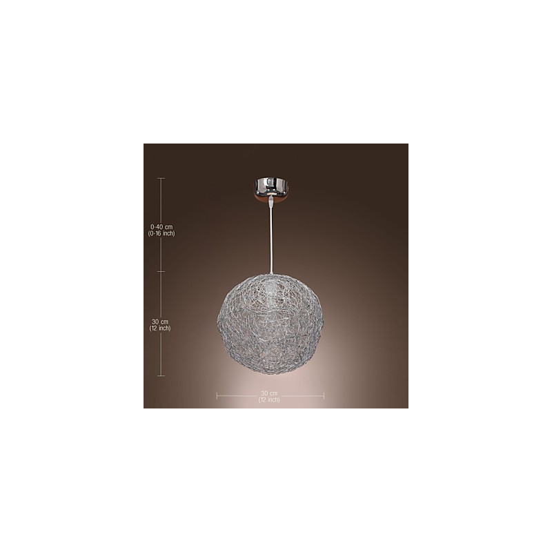 Moderne zeitgenössische Pendelleuchte im Mini-Globus-Stil aus Chrom