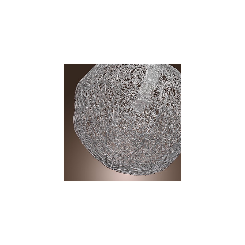 Moderne zeitgenössische Pendelleuchte im Mini-Globus-Stil aus Chrom