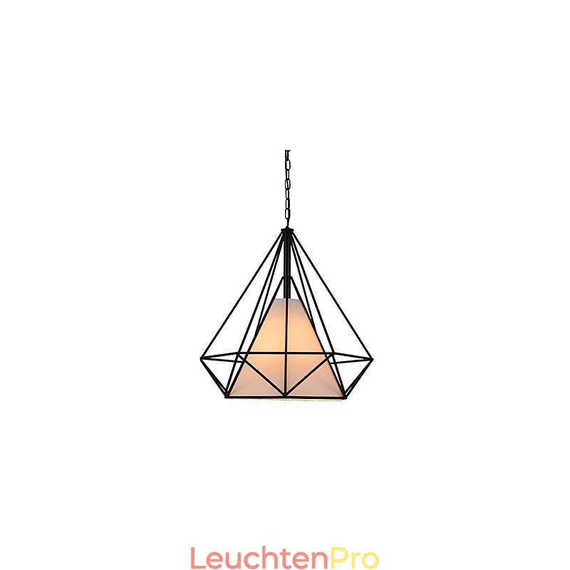 Diamond Mini Pendelleuchte 1 Licht Moderne Schlichtheit Schwarz & Weiß Fertig Kohlenstoffstahl Tuch Droplight