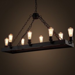 Moderne Retro Loft Kronleuchter Amerikanischen Land Kronleuchter Kreative Industrielle Café Lampe Lichter