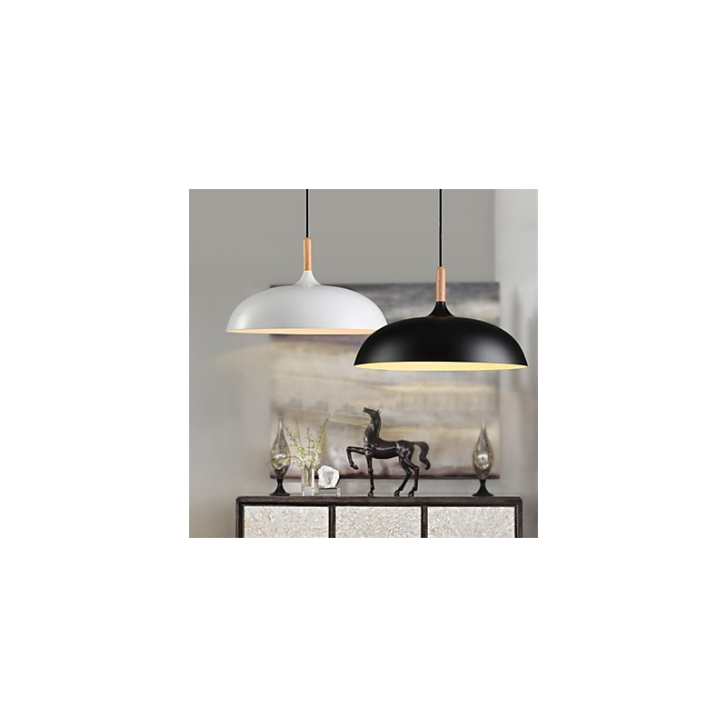 Retro Pendelleuchte Malerei Holz + Metall Cafe Pendelleuchten