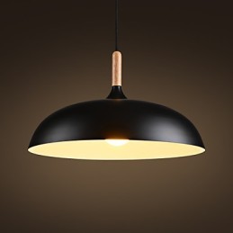 Retro Pendelleuchte Malerei Holz + Metall Cafe Pendelleuchten