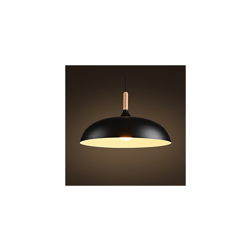 Retro Pendelleuchte Malerei Holz + Metall Cafe Pendelleuchten