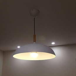 Retro Pendelleuchte Malerei Holz + Metall Cafe Pendelleuchten