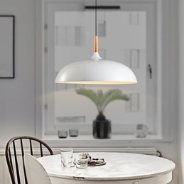 Retro Pendelleuchte Malerei Holz + Metall Cafe Pendelleuchten