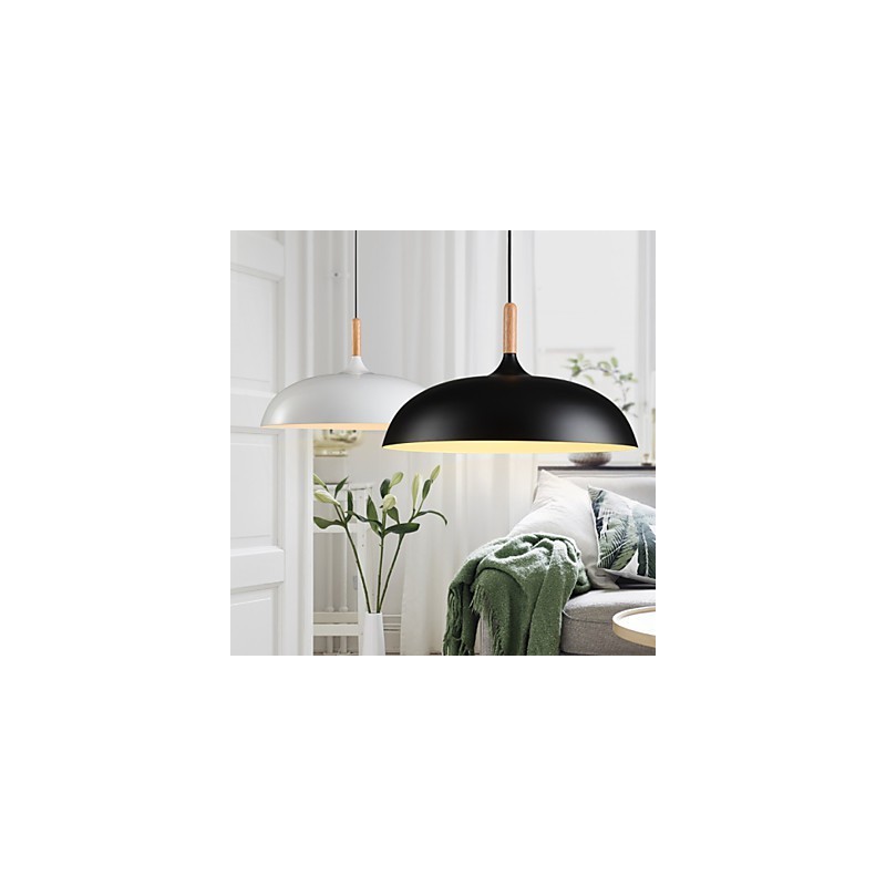 Retro Pendelleuchte Malerei Holz + Metall Cafe Pendelleuchten