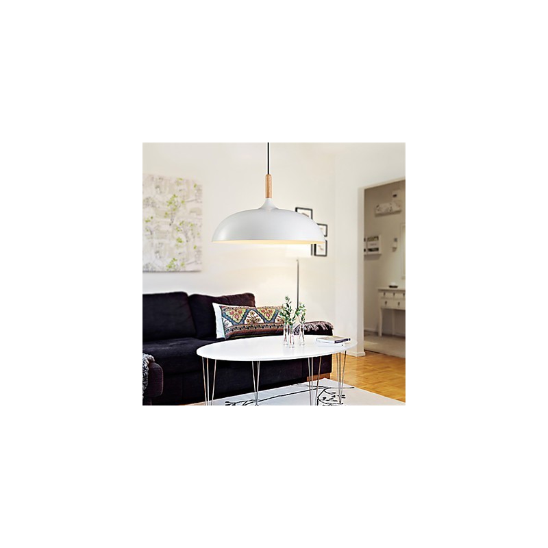 Retro Pendelleuchte Malerei Holz + Metall Cafe Pendelleuchten