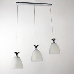 Moderne zeitgenössische Pendelleuchte im Insel-Mini-Stil aus Chrom