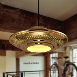 Hängelampe Garage aus galvanisiertem Metall im Landhausstil