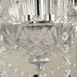 Eleganter Kristall-Kronleuchter mit 8 Lichtern