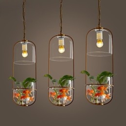 Moderne Pendelleuchte im zeitgenössischen dekorativen Design (ohne Pflanzen)