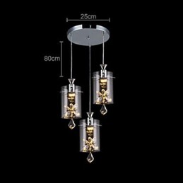 Moderne zeitgenössische Kristall andere Glas Pendelleuchte
