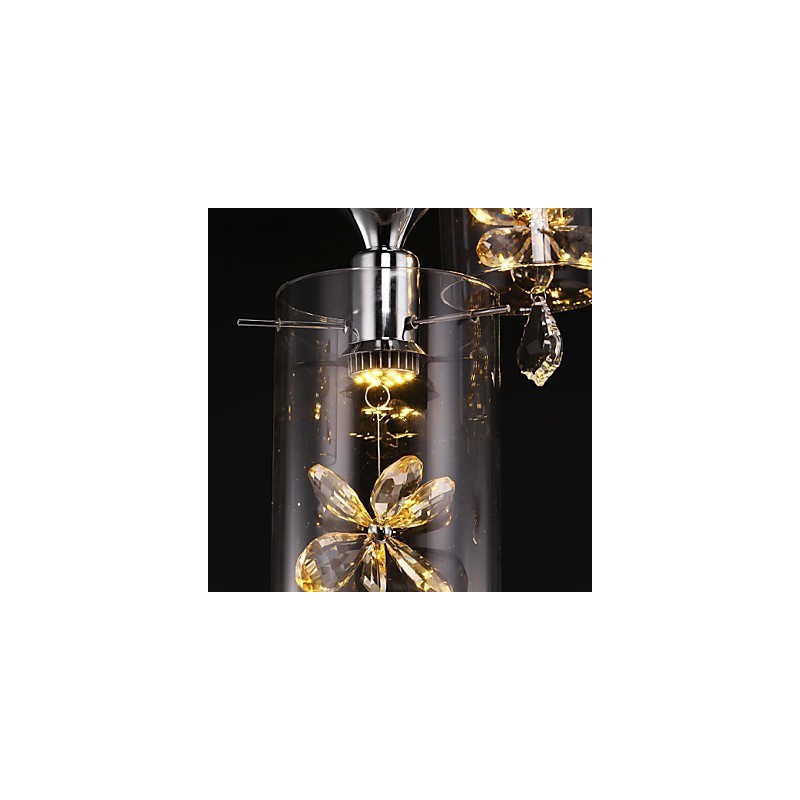 Moderne zeitgenössische Kristall andere Glas Pendelleuchte