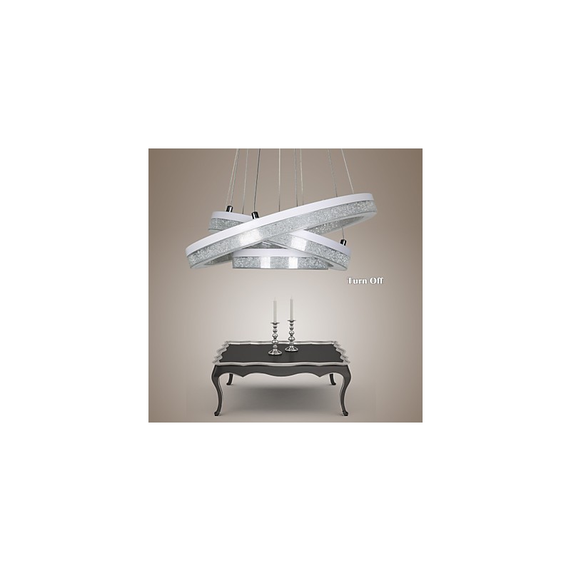 Kristall Pendelleuchte Moderne Lampe Drei Ringe