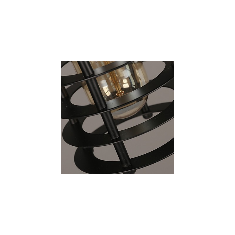 Retro Kreis von Einzelkopflampen und Laternen Charakter Art Kronleuchter Lampe