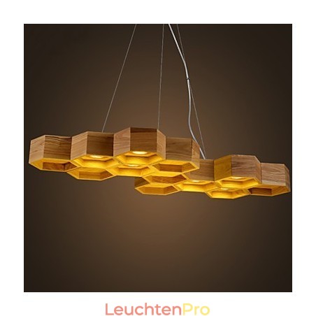 Designer Art Individuality Kronleuchter Einfache Wabenholzlampen Designer Art Individuality Kronleuchter Einfache Wabenholzlampen