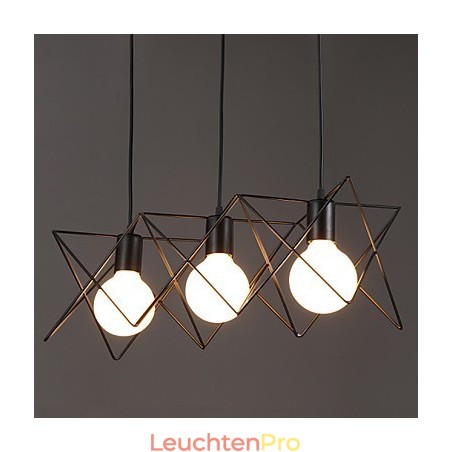 Kontraktiertes und zeitgenössisches kreatives Design Einzelkopf-Droplight aus Schmiedeeisen Kontraktiertes und zeitgenössisches kreatives Design Einzelkopf-Droplight aus Schmiedeeisen