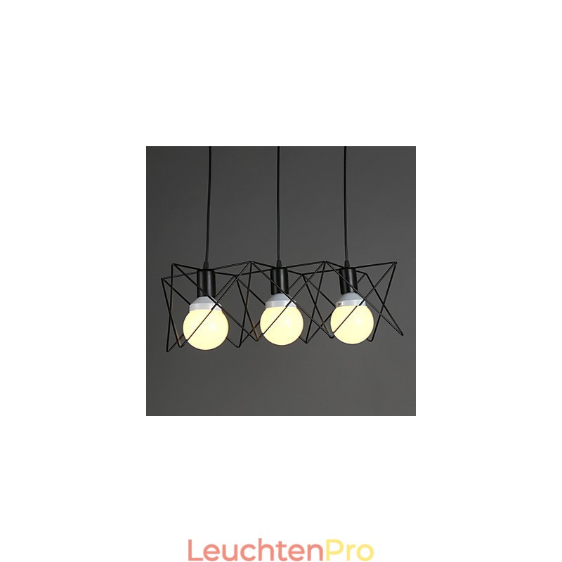 Kontraktiertes und zeitgenössisches kreatives Design Einzelkopf-Droplight aus Schmiedeeisen