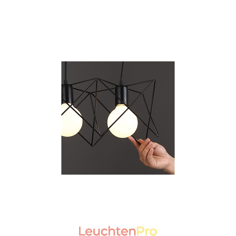 Kontraktiertes und zeitgenössisches kreatives Design Einzelkopf-Droplight aus Schmiedeeisen