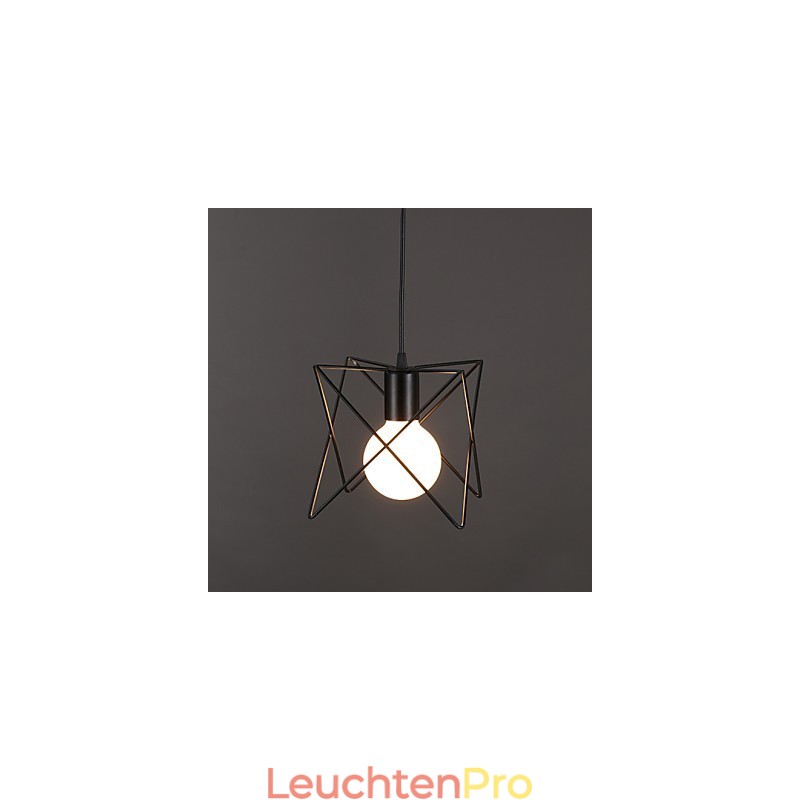 Kontraktiertes und zeitgenössisches kreatives Design Einzelkopf-Droplight aus Schmiedeeisen