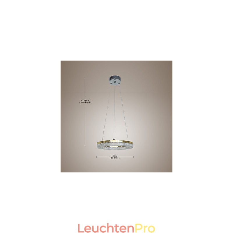 Kristall Pendelleuchte Goldene Moderne Lampe