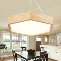 Moderne zeitgenössische Country Mini-Stil andere Holz Bambus Pendelleuchte