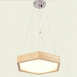 Moderne zeitgenössische Country Mini-Stil andere Holz Bambus Pendelleuchte