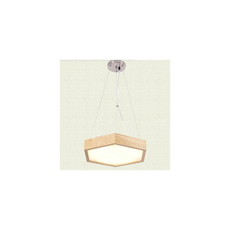 Moderne zeitgenössische Country Mini-Stil andere Holz Bambus Pendelleuchte
